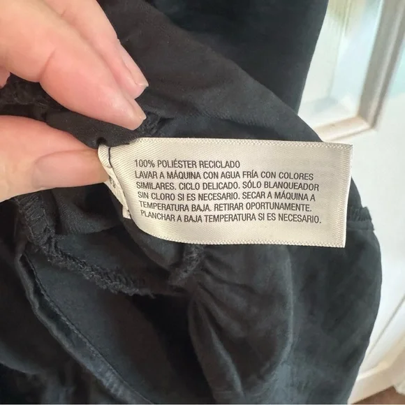 Knox Rose Black Long Sleeve Ruffle Hem Dress - Picture 4 of 6